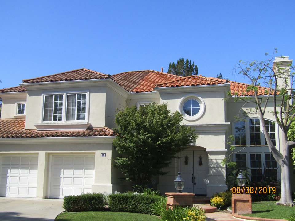 Roof Cleaning Terra Cotta Roof Before & After